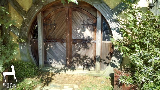 Doors to the Green Dragon Inn.