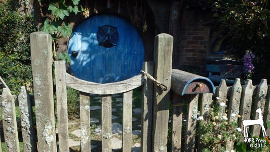 Front gate and mailbox for Hobbit House.