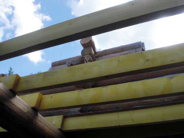 Rawcliffe House: Floor joists.