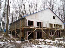 Rehl House: Slipforming the third floor.