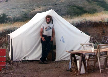 Thomas Elpel and Wall Tent home.