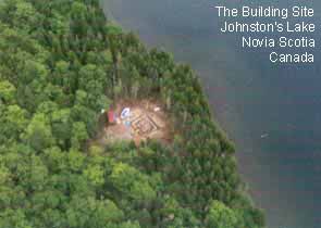 Johnston's Lake wilderness cabin building site.