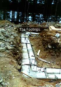 Place in the Wild Footing poured.