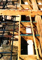 Tilt-up house footing and floor forms.