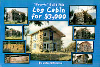 How to Build this Log Cabin for $3,000 - book cover.
