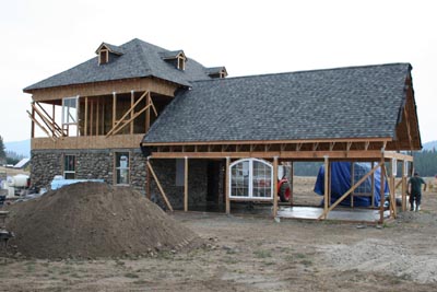 View of finished roof.