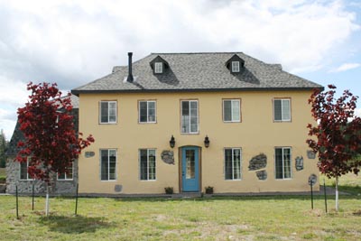 New old looking farm house.