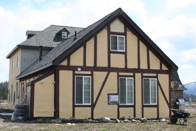 Library with timber frame appearance.